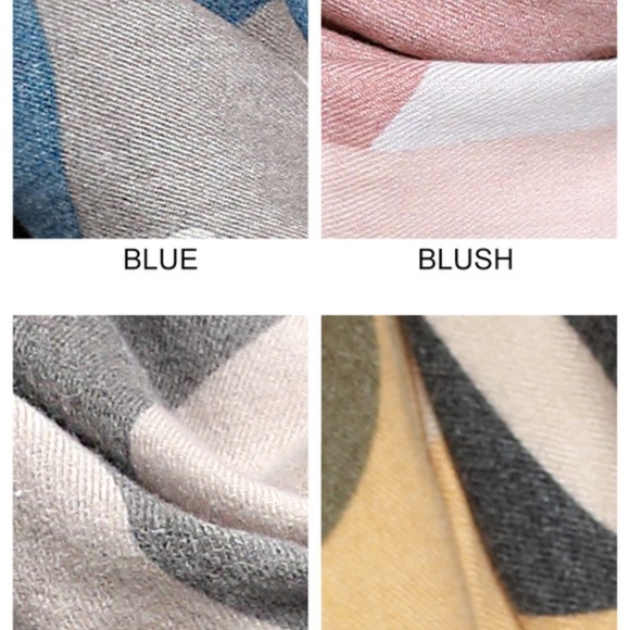 Blush Camo Print Woven Oblong Scarf - Picture 5 of 5